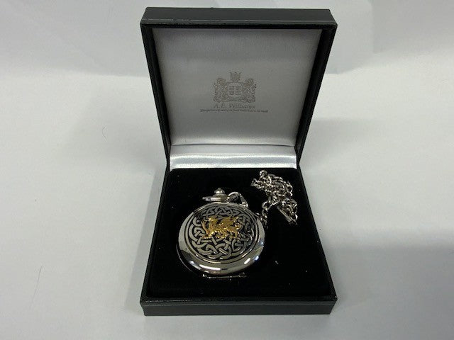 4963 Two Tone Rampant Lion Pocket Watch