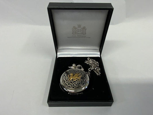 4963 Two Tone Rampant Lion Pocket Watch