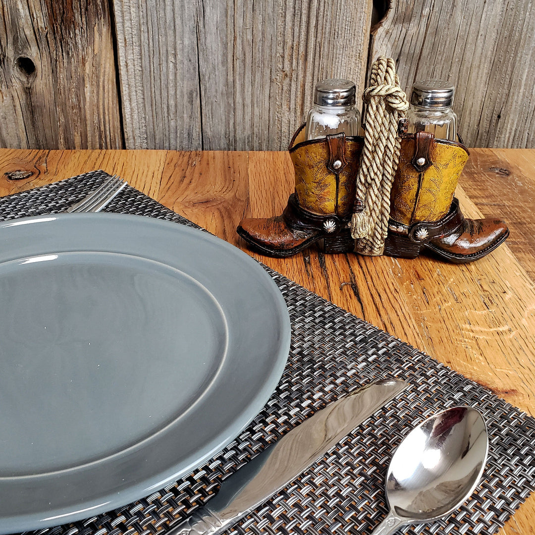 Salt and Pepper - Glass Cowboy Boots
