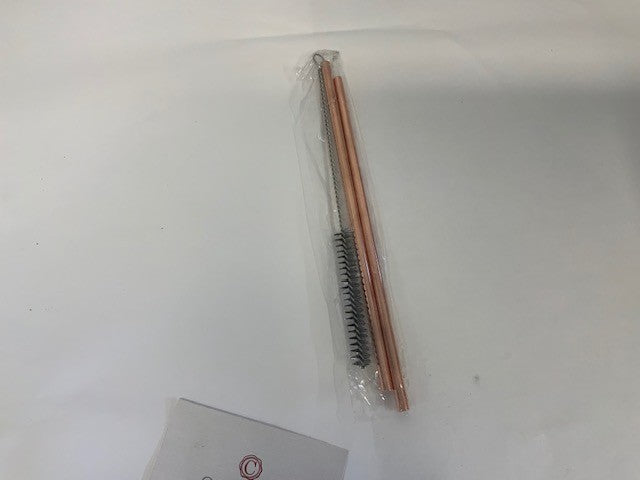 Premium Copper Straw Set of 2