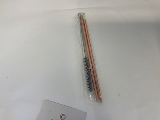 Premium Copper Straw Set of 2