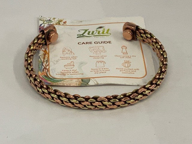 Golden Unity Brass Bracelet