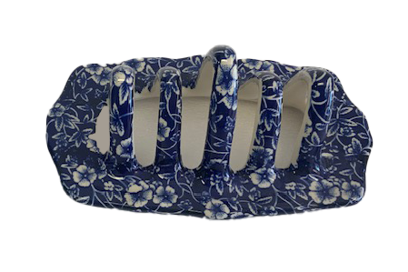 Toast Rack Blue Victoria Chintz Design