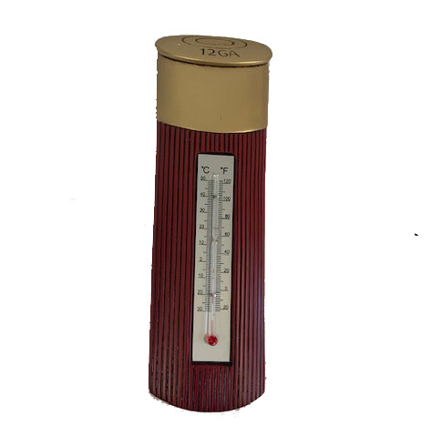 Tin Thermometer - Shotgun Shell