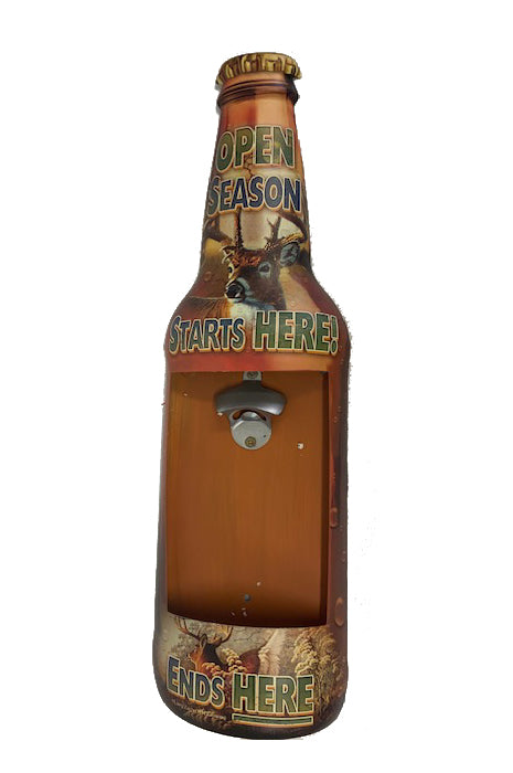 Metal Bottle Opener - Open Season Starts Here