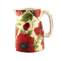 1/4 pint jug - Poppy chintz small size