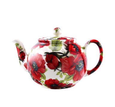 2 Cup Teapot in Poppy Design