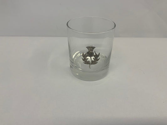 Thistle Whiskey Tumbler - Pewter