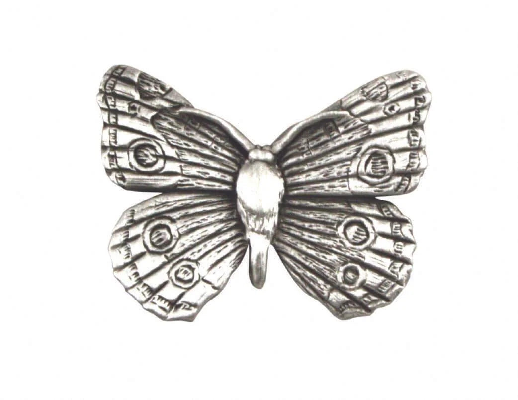 Butterfly Pewter Lapel Pin (Broche)