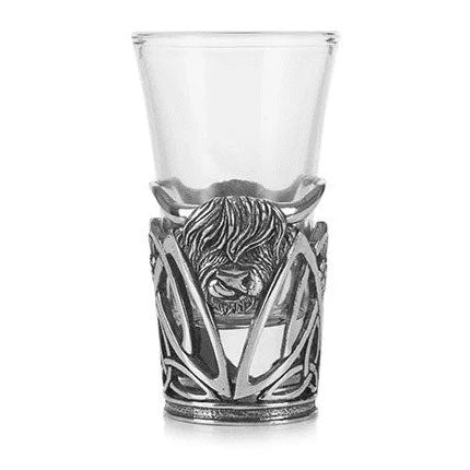 Highland Cow Shot Glass Holder