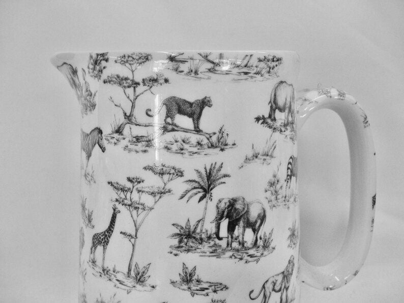 4 Pint Jug - Black Safari - extra large size