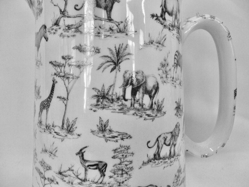 4 Pint Jug - Black Safari - extra large size