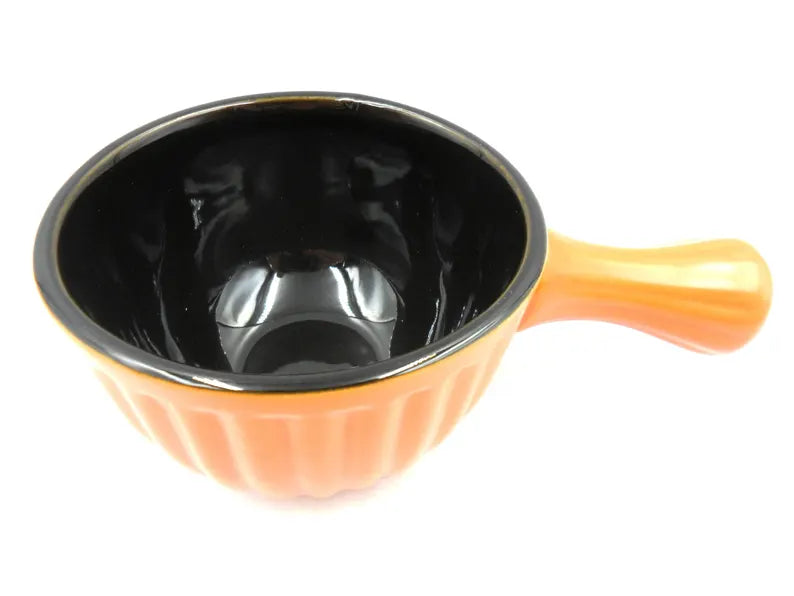 Large Handled Bowl - Orange