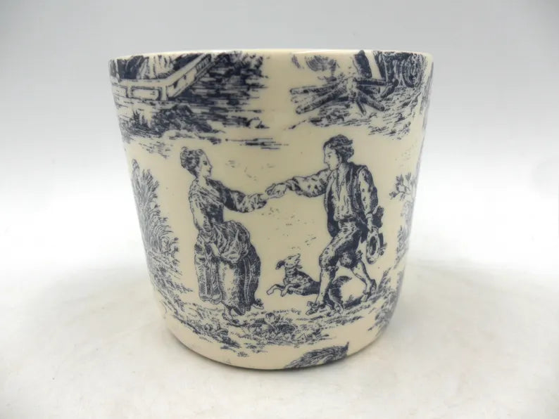 Small Sugar Bowl - Blue Toile