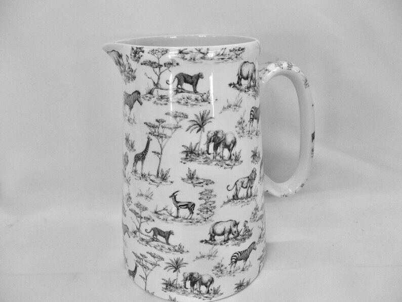 4 Pint Jug - Black Safari - extra large size