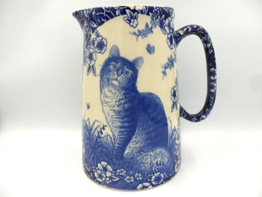 2 Pint Jug - Calico Blue Cat - Large size