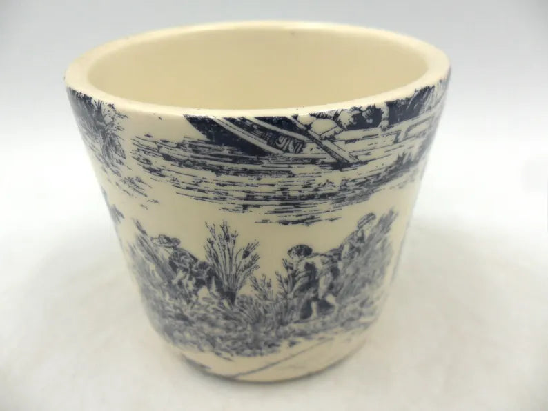 Small Sugar Bowl - Blue Toile