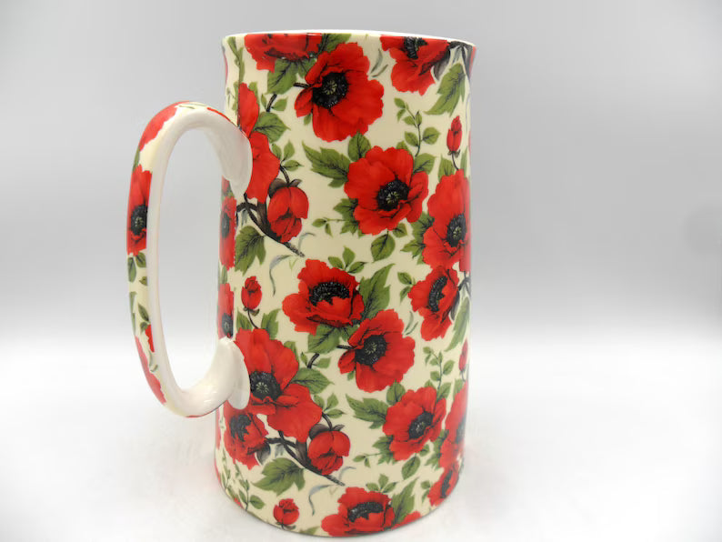 4 Pint Jug Poppy Chintz - extra large size