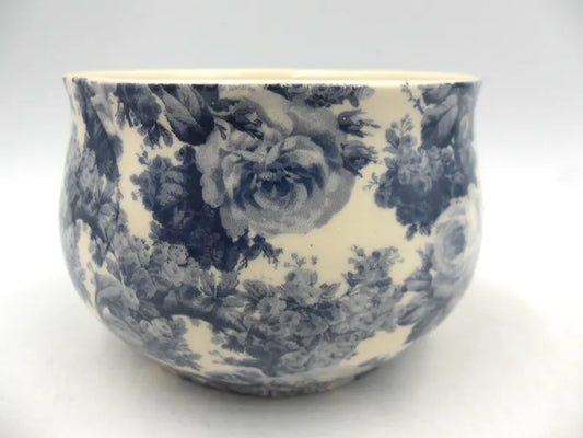 Large Sugar Bowl - Blue Rose