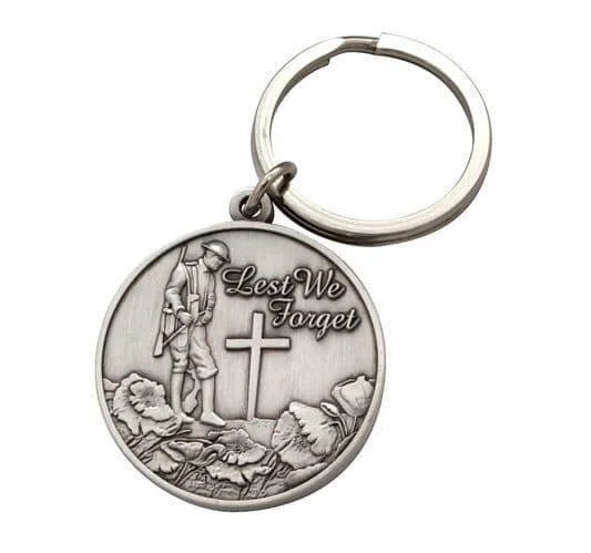 Lest We Forget Keyring (cross)