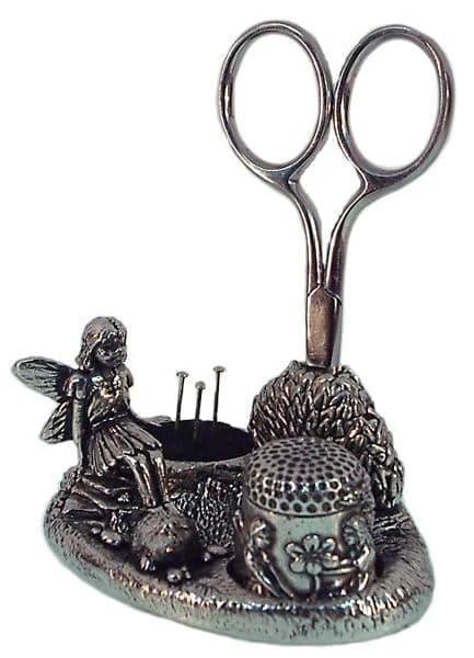 Pewter Fairy Sewing Station