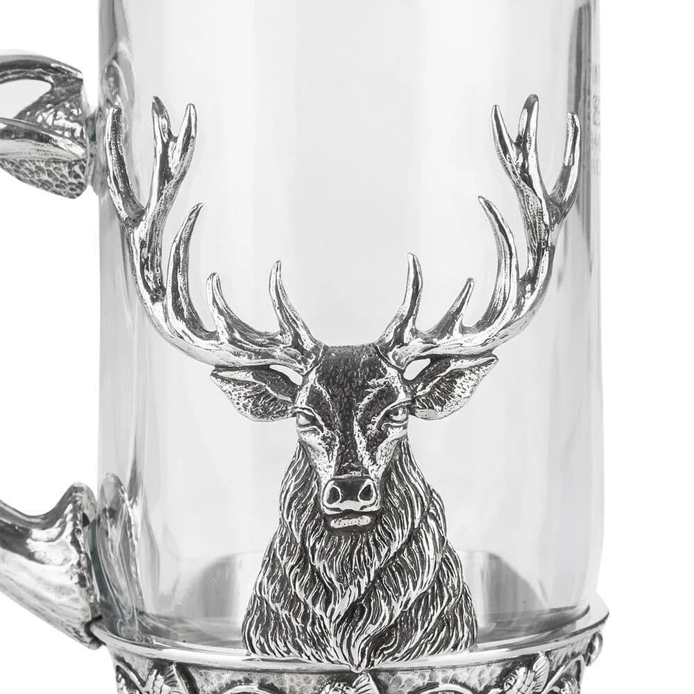 Stag Glass Tankard
