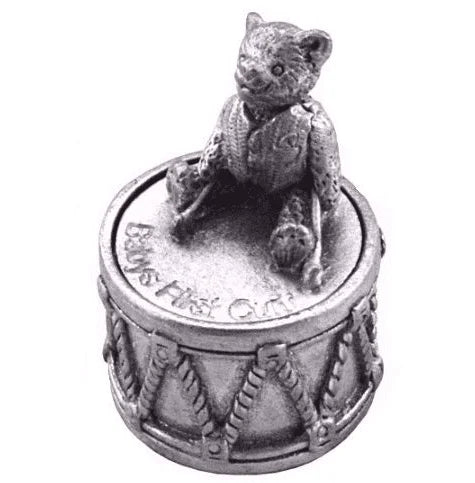 Teddy on a Drum Wee Box