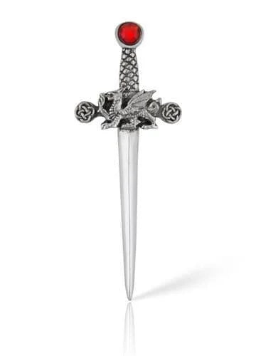 Welsh Dragon Kilt Pin (Red)